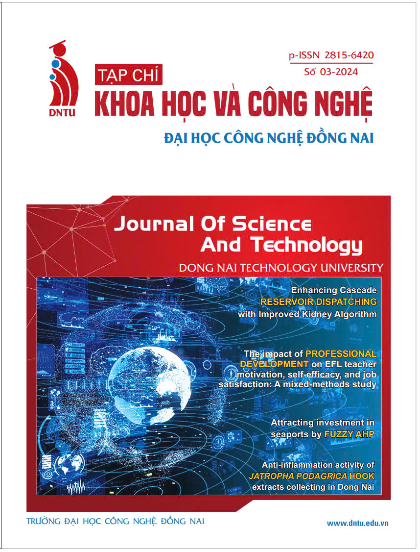 Tạp Chí Khoa học & Công nghệ Đại học Công nghệ Đồng Nai, Số 03-2024