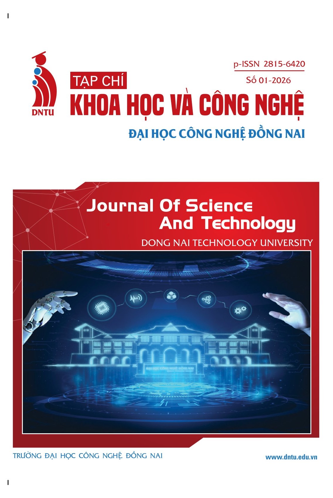 Tạp chí Khoa học và Công nghệ Đại học Công nghệ Đồng Nai, Số 01-2026