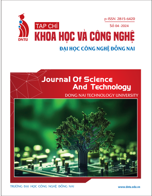 Tạp Chí Khoa học & Công nghệ Đại học Công nghệ Đồng Nai, Số 04-2024