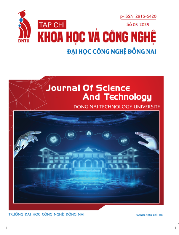 Tạp chí Khoa học và Công nghệ Đại học Công nghệ Đồng Nai, Số 03-2025
