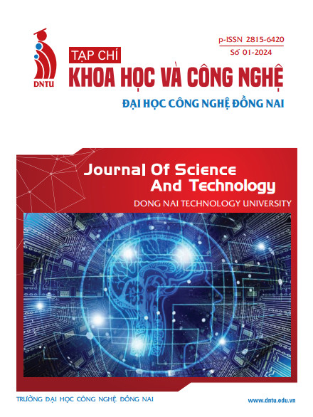Tạp chí Khoa học và Công nghệ Đại học Công nghệ Đồng Nai, Số 01-2024